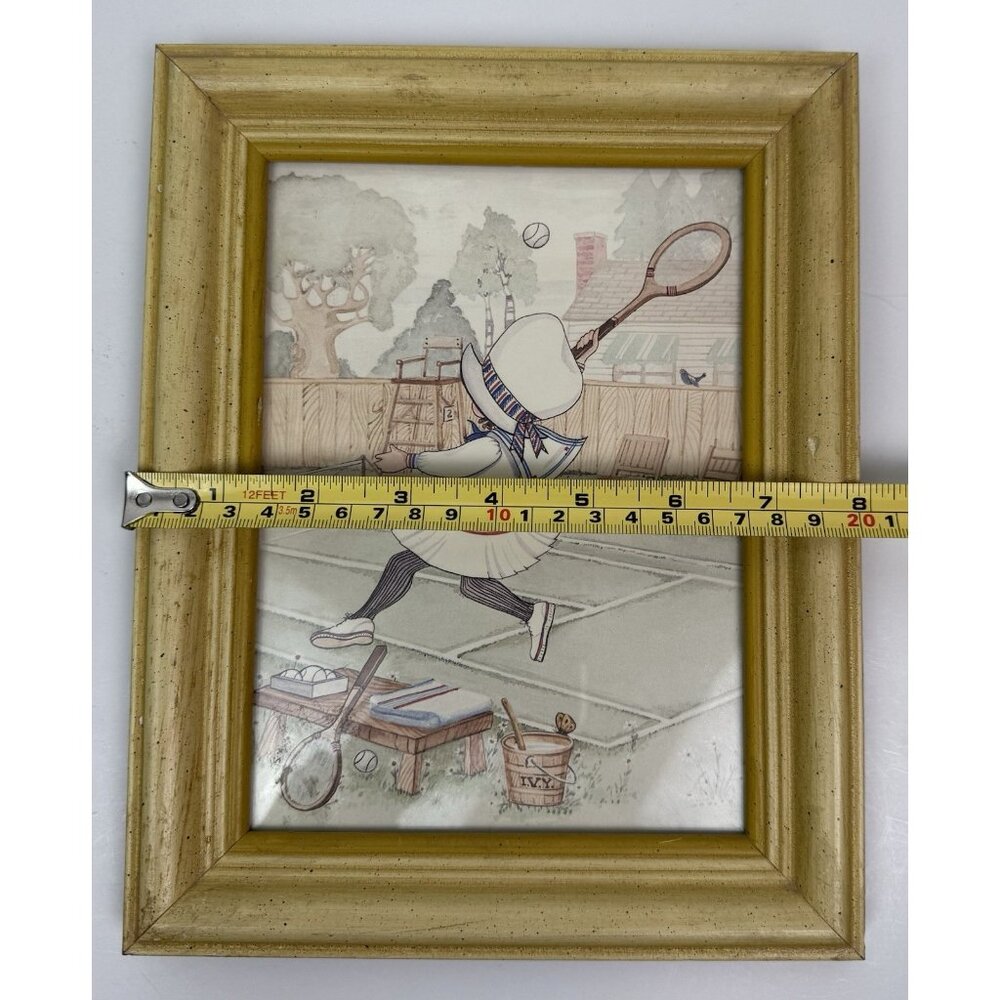 Vtg Turner Wall Accessory Little Ivy Sports Picture Wall Art 1960s Made in USA - Picture 8 of 8